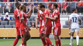 2025年06月16日 十球狂胜！拜仁10-0奥克兰城 穆西亚拉戴帽穆勒等3人双响周通登场